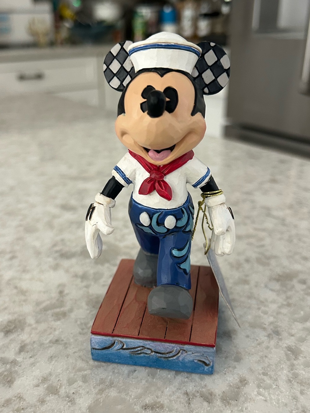 “New” Disney Traditions Snazzy Sailor Mouse Holiday Figurine in Red,White & Blue